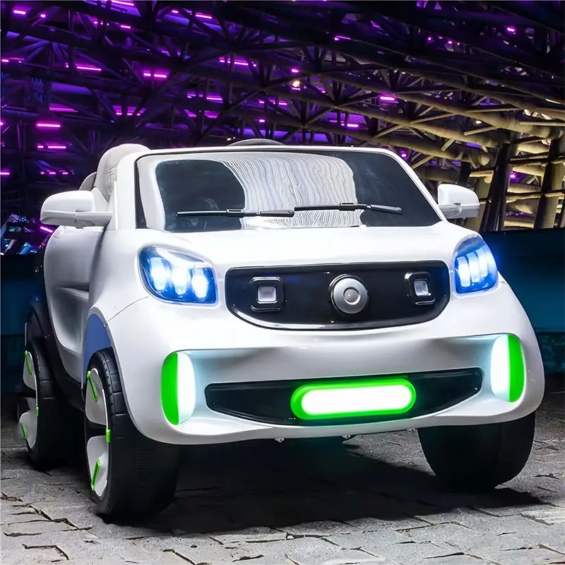 Kids Electric Cars 12V Rechargeable Battery Ride-On Car 2.4G Remote Control LED Lights Outdoor Plastic Toys for Boys Gir — view 1
