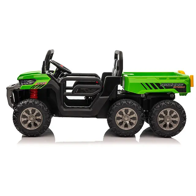 New Car Baby Electric Car Big 6 Wheels Kids 24v Battery Powered 2.4G Remote Control Tractor Ride on Car for Children — image 3