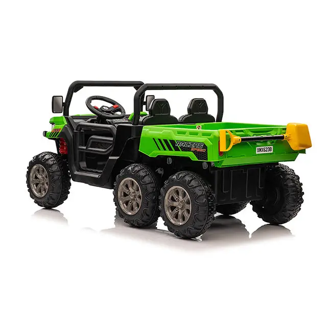 New Car Baby Electric Car Big 6 Wheels Kids 24v Battery Powered 2.4G Remote Control Tractor Ride on Car for Children — image 4