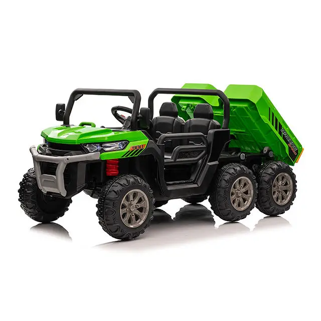 New Car Baby Electric Car Big 6 Wheels Kids 24v Battery Powered 2.4G Remote Control Tractor Ride on Car for Children — image 6