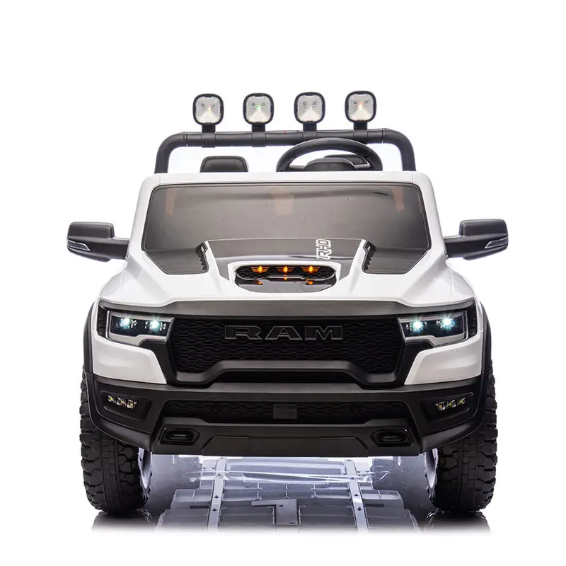 Big Size Licensed RAM 1500 RHO Super Truck 24V 2-Seater Baby Police Ride on Toy Car With Remote Control Kids Electric Car — image 2