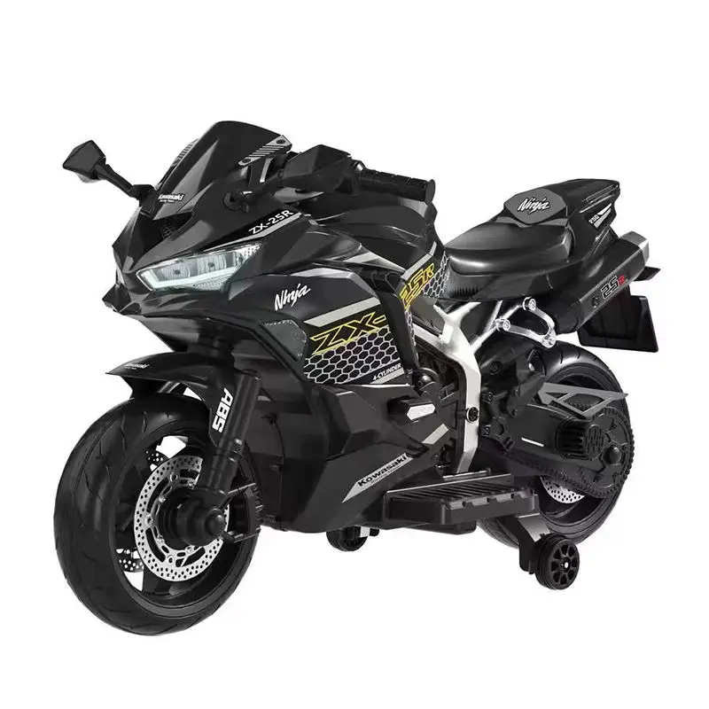 Factory Big Size 12v Electric Motorcycle Kids Ride on Car With Cool Lights Electric Motorcycle for Children — image 7