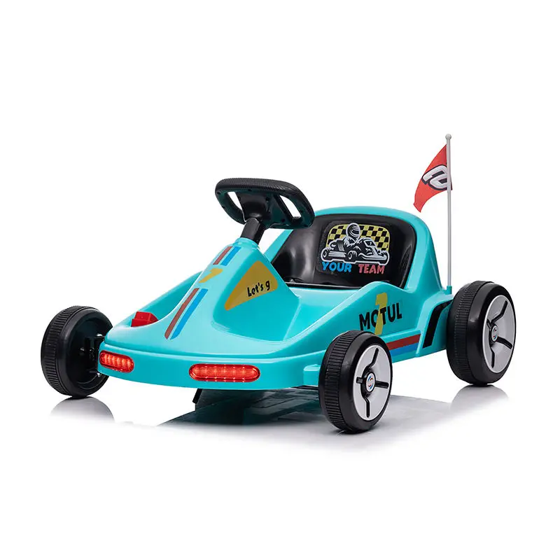 New Popular 12v Electric Drift Go Kart 6-12 Years Old Kids Ride on Toy Car Go Karting Electric for Children With Cool Li — view 1