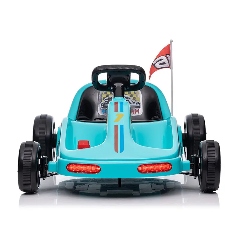 New Popular 12v Electric Drift Go Kart 6-12 Years Old Kids Ride on Toy Car Go Karting Electric for Children With Cool Light — image 3