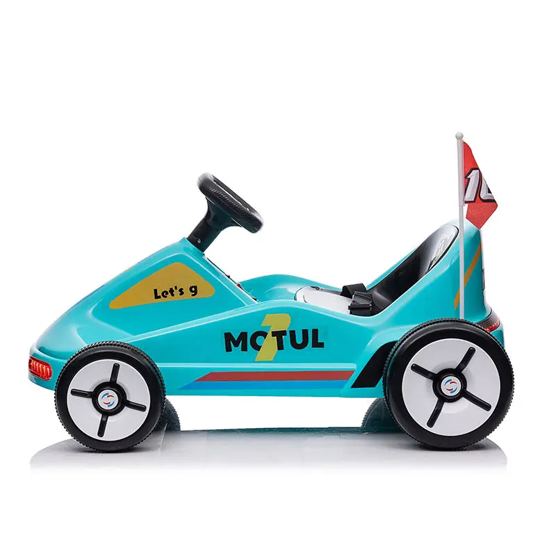 New Popular 12v Electric Drift Go Kart 6-12 Years Old Kids Ride on Toy Car Go Karting Electric for Children With Cool Light — image 4
