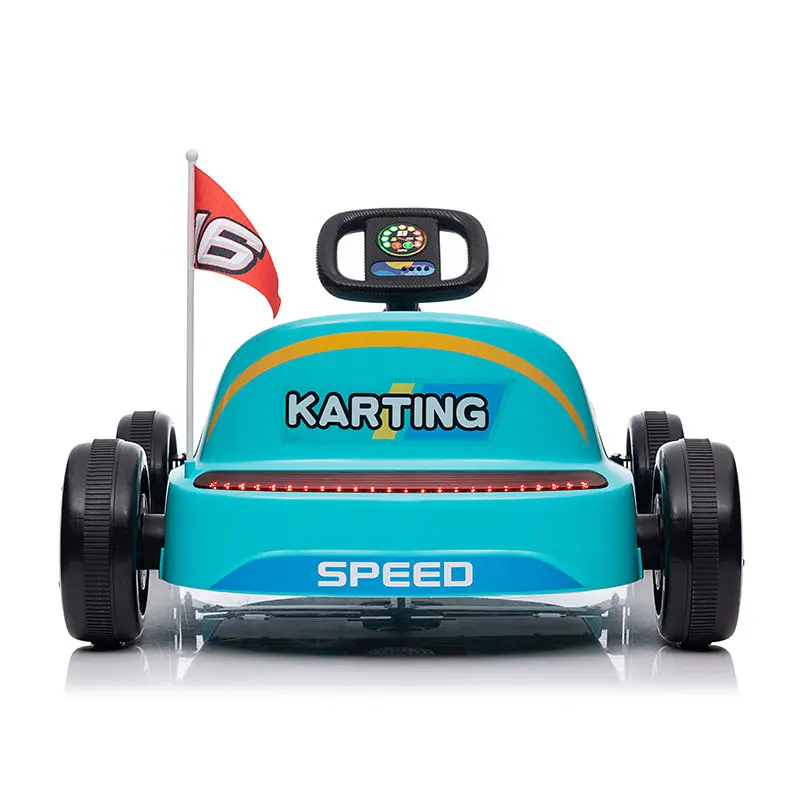 New Popular 12v Electric Drift Go Kart 6-12 Years Old Kids Ride on Toy Car Go Karting Electric for Children With Cool Light — image 6
