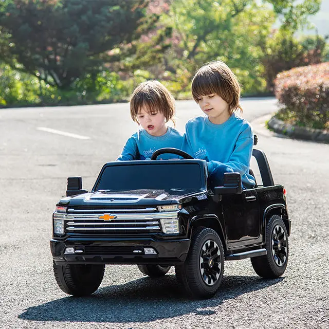 Licensed Silverado 24v Kids Ride on Car With Remote Control Baby Toys Juguetes Para Los Ninos 2 Seats Electric Cars for Kids — image 5