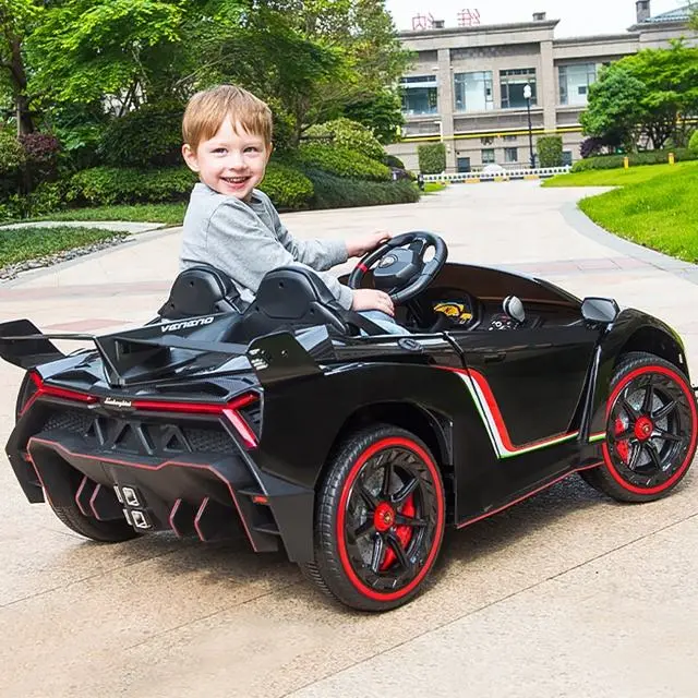 Licensed Lamborghini Veneno Ride on Car Kids Electric Two Seats Children Electric Ride on Car Oversized for Kids 12 Years Old — image 5