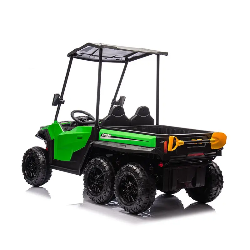 New Arrival 24V Children's Electric Tractor Large Size 2 Seats Kids Electric Car Kids Ride on Tractor — image 4