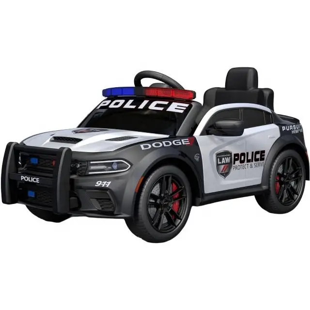 New Licensed Dodge City Kids Police Car Children 12v Electric Car Ride on Car for Kids to Drive Police — view 1
