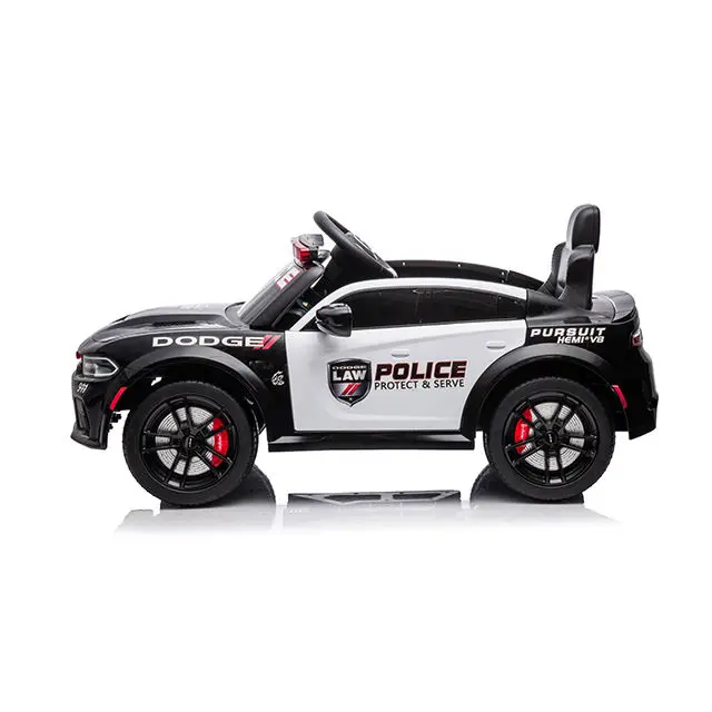 New Licensed Dodge City Kids Police Car Children 12v Electric Car Ride on Car for Kids to Drive Police — image 5