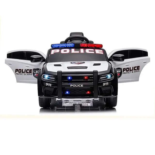 New Licensed Dodge City Kids Police Car Children 12v Electric Car Ride on Car for Kids to Drive Police — image 6