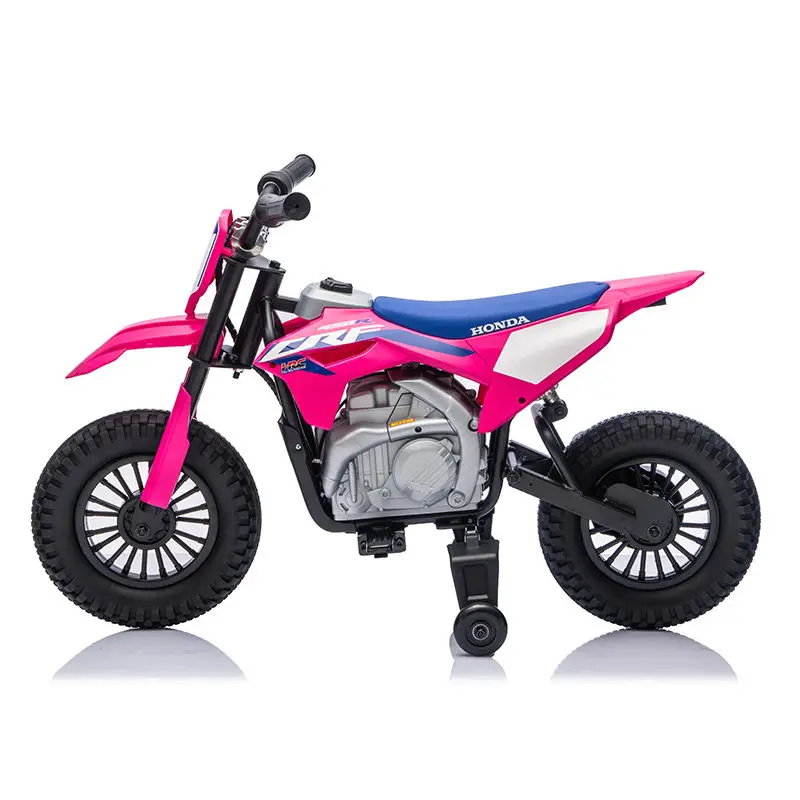 Cheap Price Licensed CRF 450R Children's Electric Racing Motorcycles Brushless Motor 24V Kids Electric Ride on Motorcycle — image 3