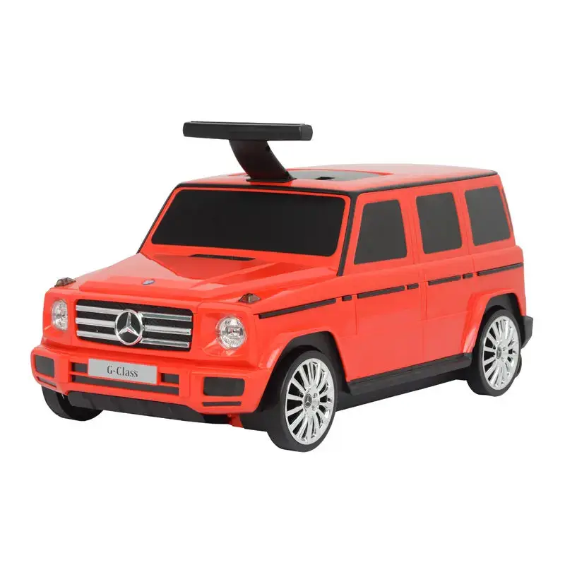 Licenced Mercedes-Benz G-Class 2-in-1 Riding Suitcase Baby Ride on Toy Car with Push Handle Best Gifts for Boy Girls 1-4 — view 1