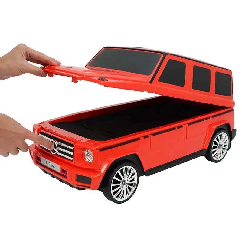 Licenced Mercedes-Benz G-Class 2-in-1 Riding Suitcase Baby Ride on Toy Car with Push Handle Best Gifts for Boy Girls 1-4 Years — image 4