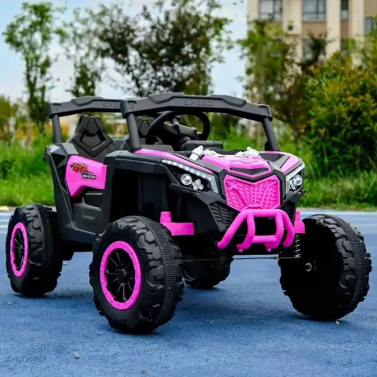 Popular Electric Ride-on Car for Kids Four-Wheel Drive Plastic Off-Road Vehicle Remote Control Parent-Child Kids Electric Cars — image 6