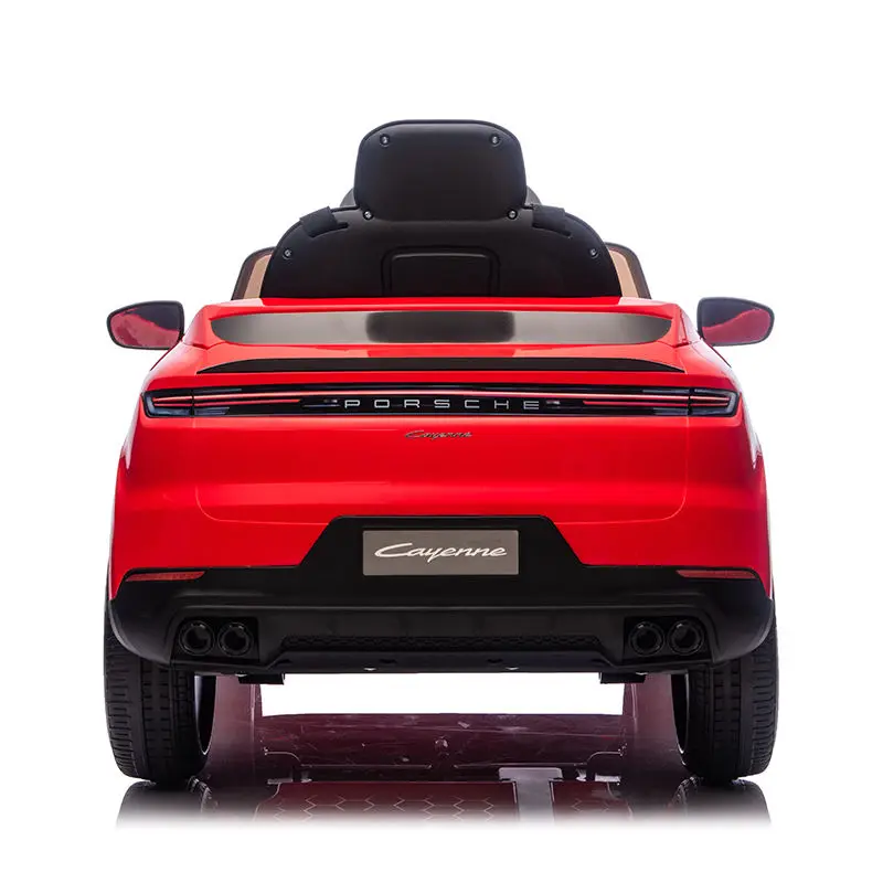 Licensed Porsche Cayenne Children 12V Battery Powered Ride-on Cars Leather Seat Kids Electric Car with Remote Control — image 5