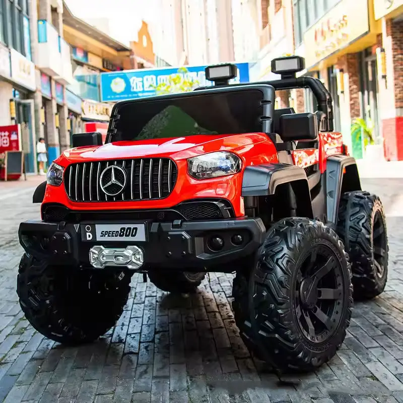 Parent-child Two- Seater Children's Four-wheel Drive Off-road Vehicle Baby Can Sit on Toy Mercedes Kids Electric Car — image 2