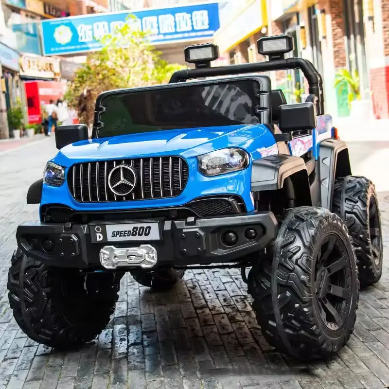 Parent-child Two- Seater Children's Four-wheel Drive Off-road Vehicle Baby Can Sit on Toy Mercedes Kids Electric Car — image 4