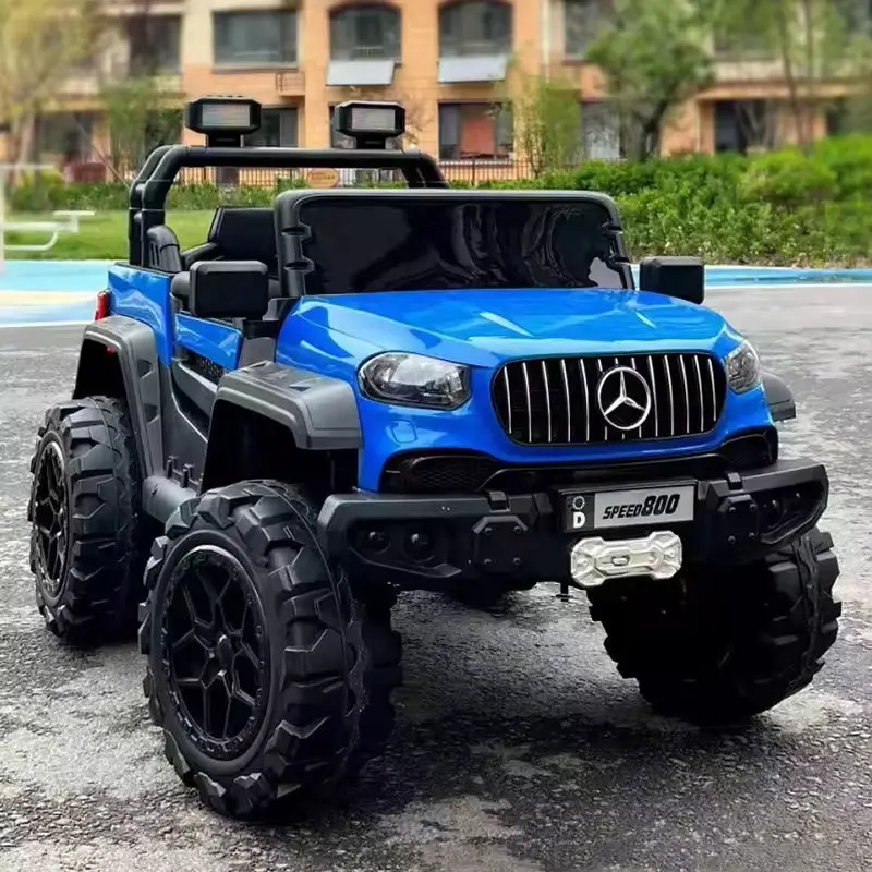 Parent-child Two- Seater Children's Four-wheel Drive Off-road Vehicle Baby Can Sit on Toy Mercedes Kids Electric Car — image 5