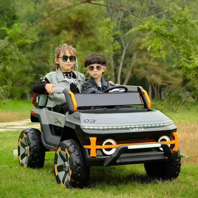 Large Size Children's Electric Buggy Kids Electric Ride on Cars 4 Wheels Plastic 2 Seater Off Road Electric Car for Kids — view 1