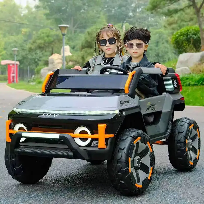 Large Size Children's Electric Buggy Kids Electric Ride on Cars 4 Wheels Plastic 2 Seater Off Road Electric Car for Kids — image 3