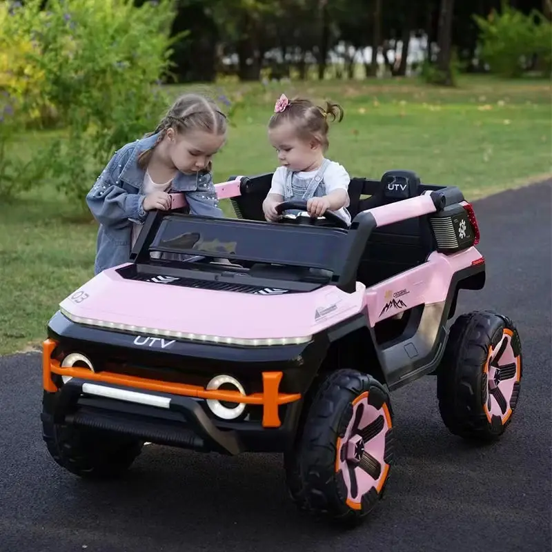 Large Size Children's Electric Buggy Kids Electric Ride on Cars 4 Wheels Plastic 2 Seater Off Road Electric Car for Kids — image 7