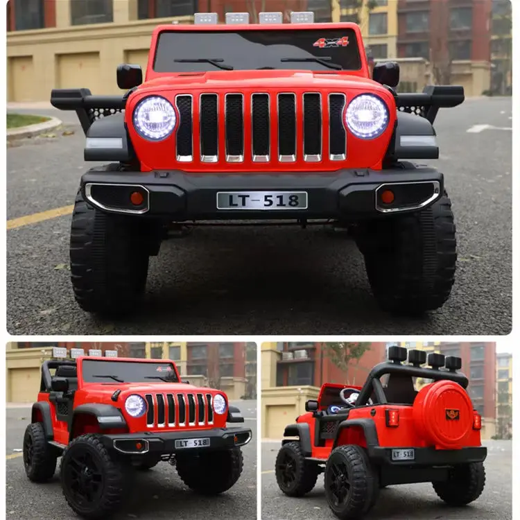 Large Size Children's Battery-powered Car Four-wheel Drive Power 12V Ride on Car Kids Electric Ride on Toy Cars with Double Seat — image 3