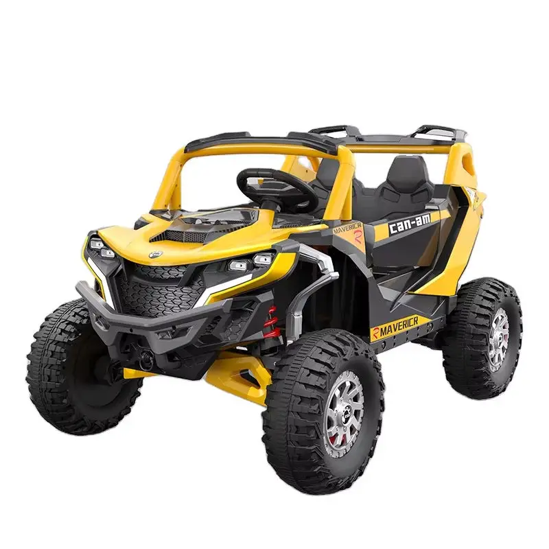 Two-seater 24V Kids Car Electric Can-Am Maverick UTV 4x4 Battery Powered Ride on Buggy Vehicle Electric Car for Children — view 1