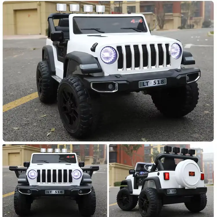 Large Size Children's Battery-powered Car Four-wheel Drive Power 12V Ride on Car Kids Electric Ride on Toy Cars with Double Seat — image 6