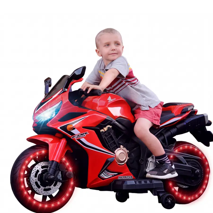 12V Children Electric Motorcycles Baby Motorbike Ride on Toys Cars Kids Electric Motor Bike — view 1