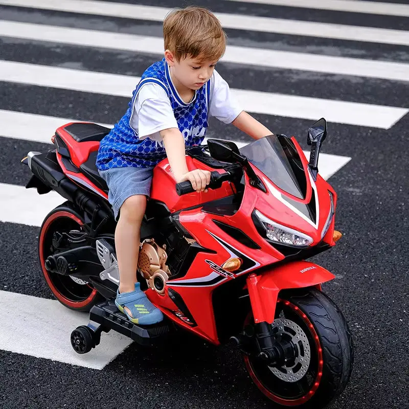 12V Children Electric Motorcycles Baby Motorbike Ride on Toys Cars Kids Electric Motor Bike — image 5