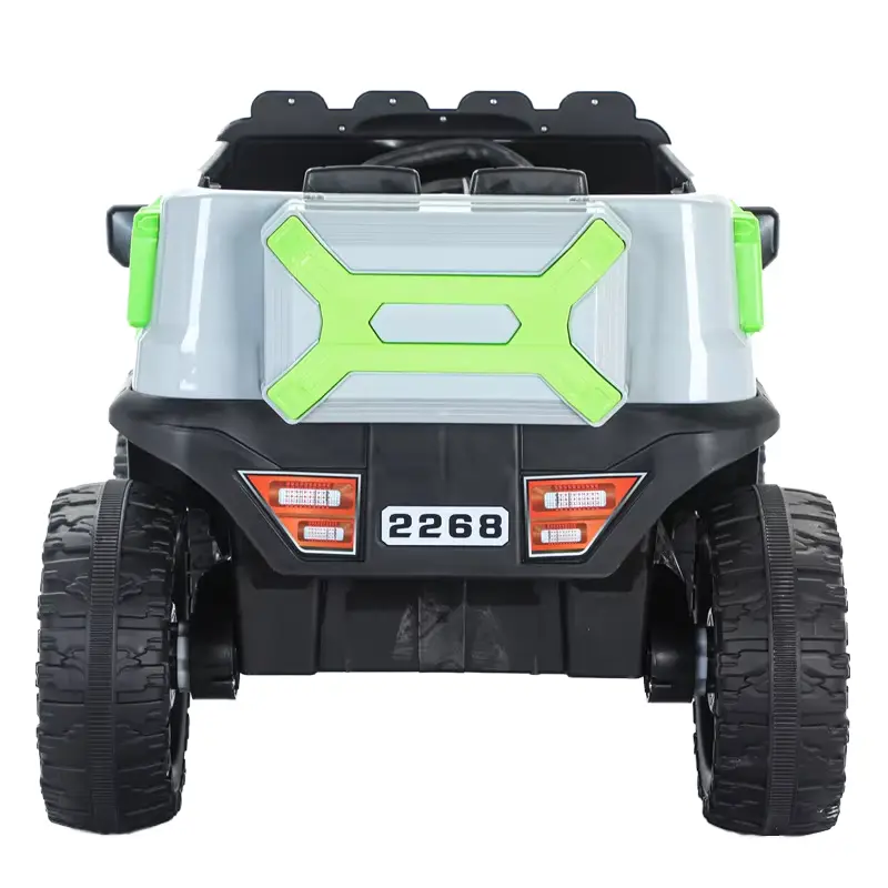 LED Lights 2 Seats Kids Electric Ride on Cars 4 Wheels Plastic Off Road Battery-operated Vehicle Electric Car for Kids — image 7