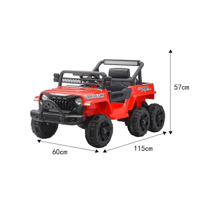CE EN71 Certified Toys 12V Battery 4WD Six Wheels Remote Control Big Size Electric Ride-On Car for Kids Carro Electrico Infantil — image 7