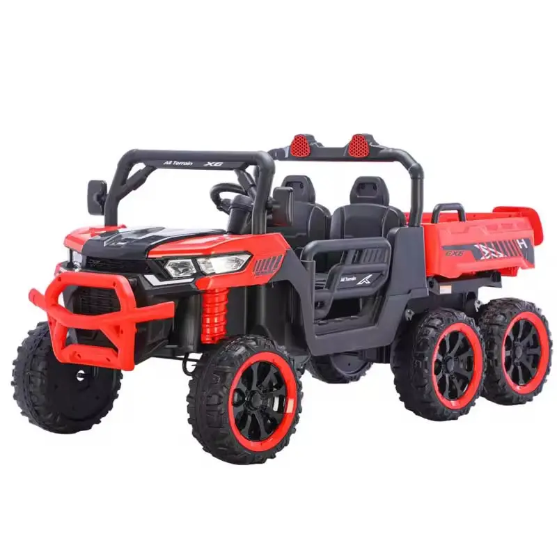Hot Selling Kids Car Electric 24V Ride on Car 2 Seater 6 Wheels for Kids to Drive Remote Control Electric Tractor for Kids — image 2