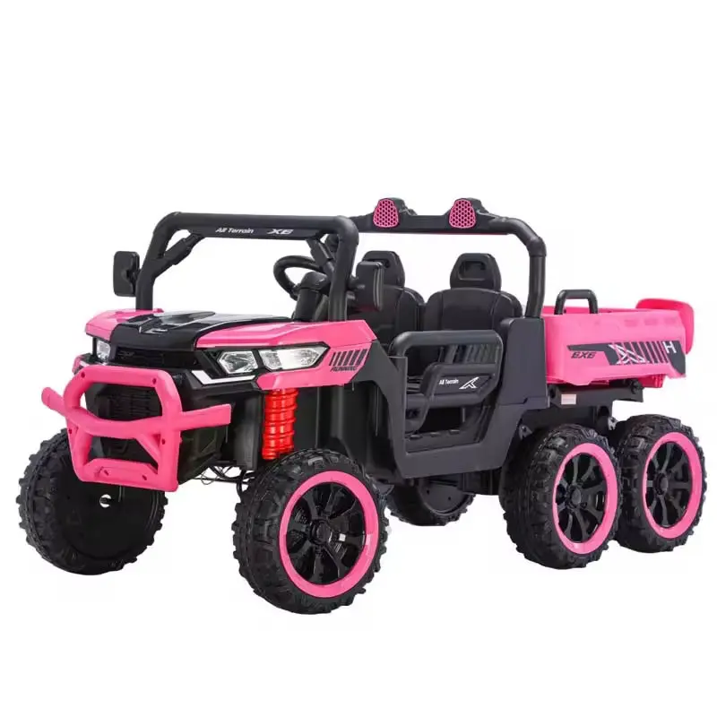 Hot Selling Kids Car Electric 24V Ride on Car 2 Seater 6 Wheels for Kids to Drive Remote Control Electric Tractor for Kids — image 4