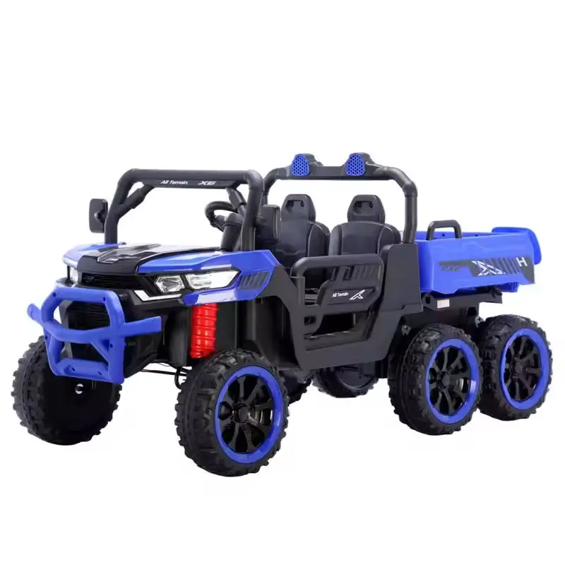 Hot Selling Kids Car Electric 24V Ride on Car 2 Seater 6 Wheels for Kids to Drive Remote Control Electric Tractor for Kids — image 5