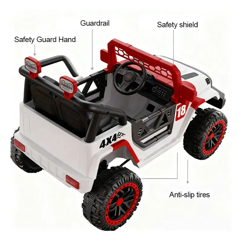 2025 Big Kids Ride-On Car Electric Vehicle Battery Operated Toy Car with Music Lights Remote Control Outdoor Drive Experience — image 4
