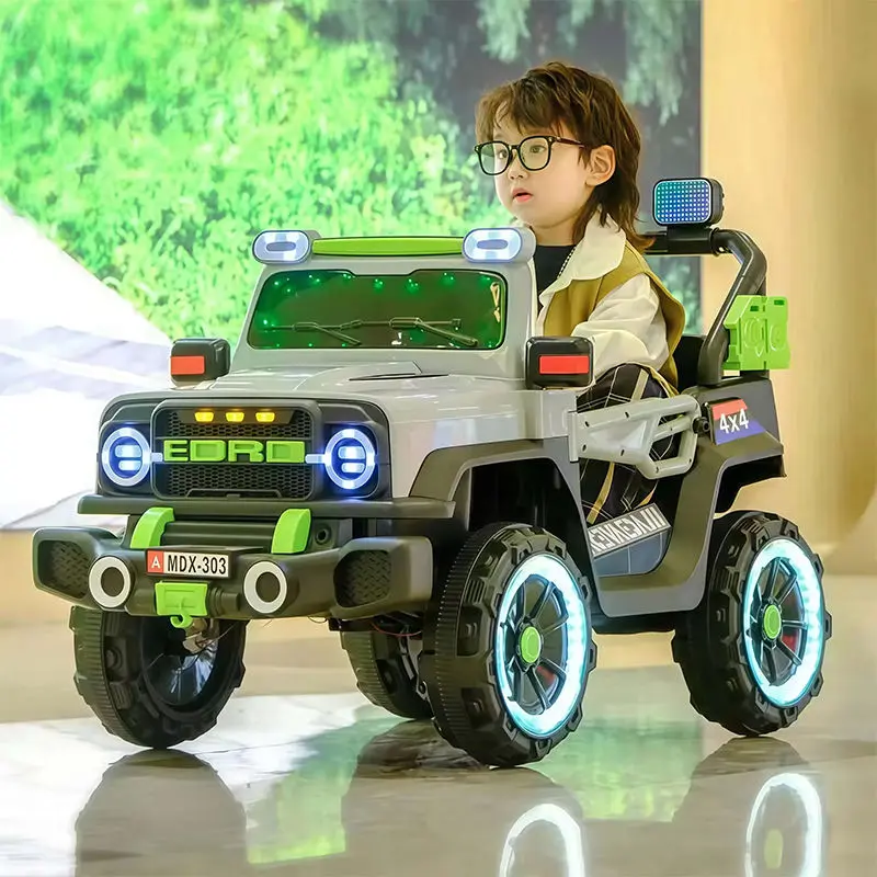 Factory Stock Leather Seat Kids Electric Ride-on Car 12V Plastic Rechargeable Battery Toy Cars for Kids 2-4 Years Old to Drive — image 5