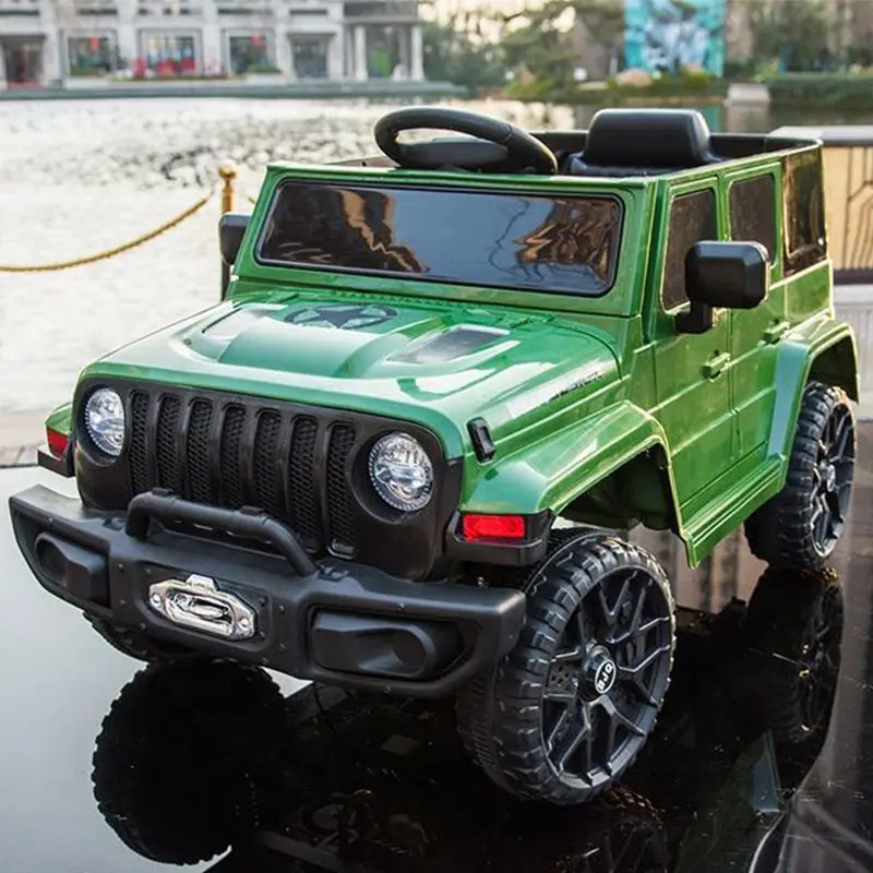 Wholesale Cheap Rechargeable Battery Car for Children 12V Four-Wheel Remote Control Electric Off-road Vehicle Kids Car Electric — image 4