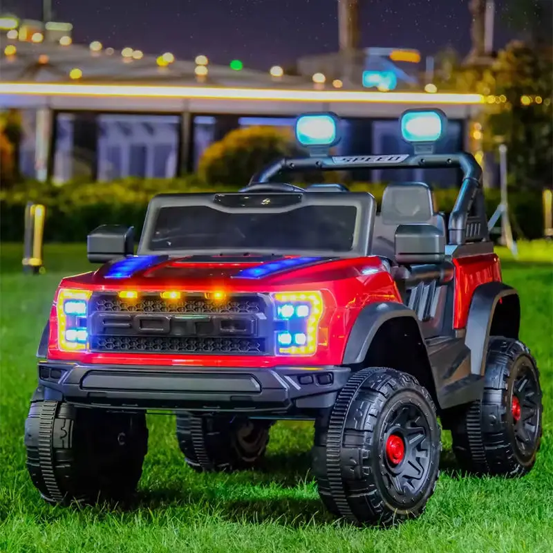 Factory-Sale Rechargeable Electric Car Toy for Babies Kids 12V Off-Road Four-Wheel Remote Control Electric Car for Children — image 4