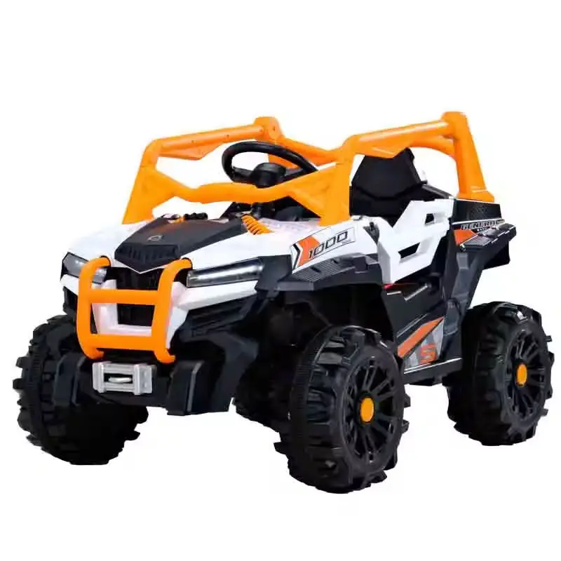 Children's Four-Wheel Off-road Electric Vehicle 12V Electric Car Kids Plastic Remote Control Toy Cars for Kids to Drive — image 3