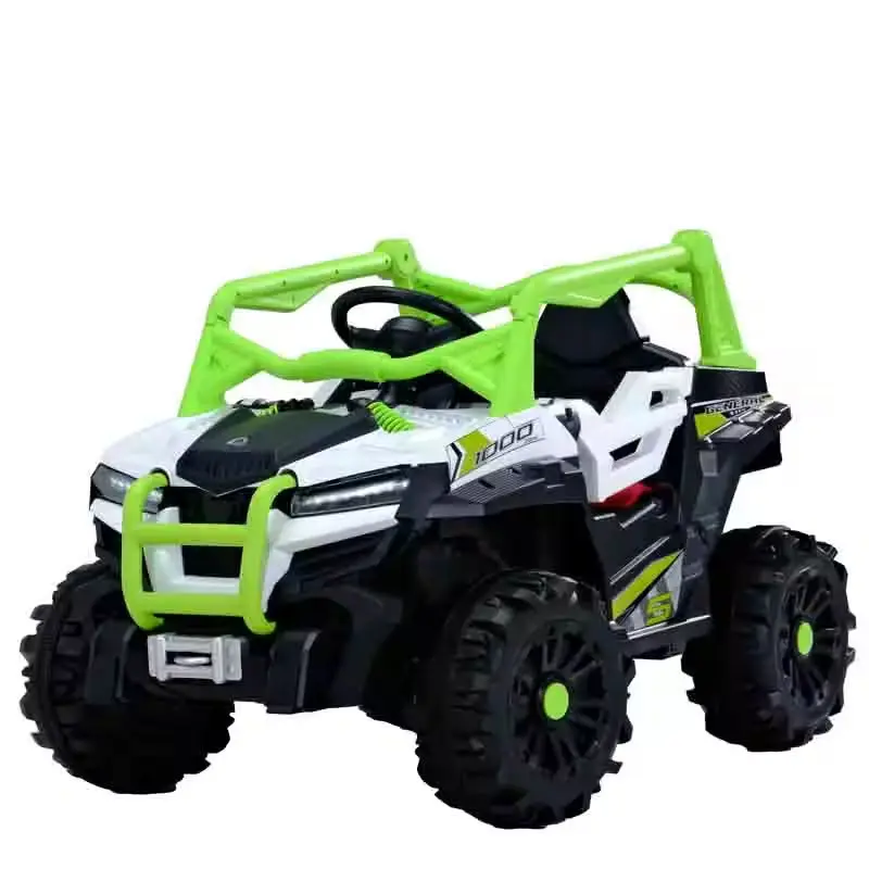 Children's Four-Wheel Off-road Electric Vehicle 12V Electric Car Kids Plastic Remote Control Toy Cars for Kids to Drive — image 4