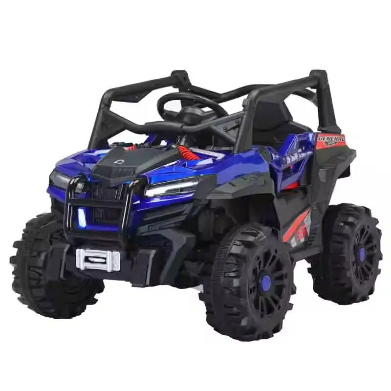 Children's Four-Wheel Off-road Electric Vehicle 12V Electric Car Kids Plastic Remote Control Toy Cars for Kids to Drive — image 7