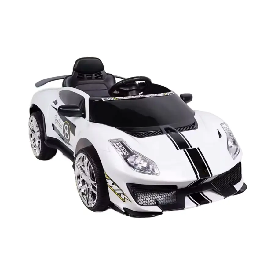 Kids Rechargeable Electric Ride-On Toy 12+ Years Small Wheel Remote Control Vehicle with Music Lights Made of Plastic Ma — view 1