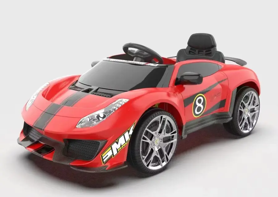 Kids Rechargeable Electric Ride-On Toy 12+ Years Small Wheel Remote Control Vehicle with Music Lights Made of Plastic Material — image 3