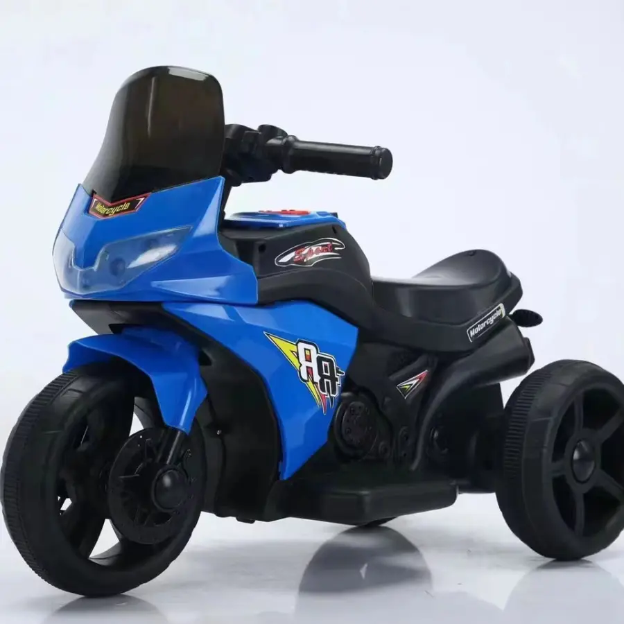 Unisex Electric Ride-On Motorcycle Toy Car for Kids 2-4 Years ABS Battery Powered 3-Wheel Tricycle Motorbike Remote Cont — view 1