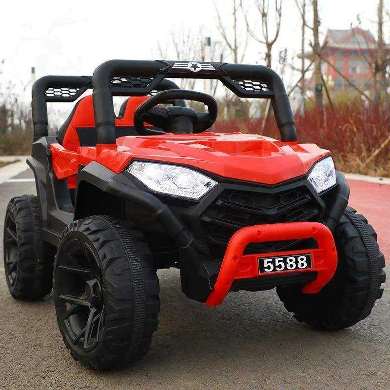 Children's Electric Car Off-Road Four-Wheel Sit-On Four-Wheel Drive Stroller Baby Toy Car Boy New Model — image 4