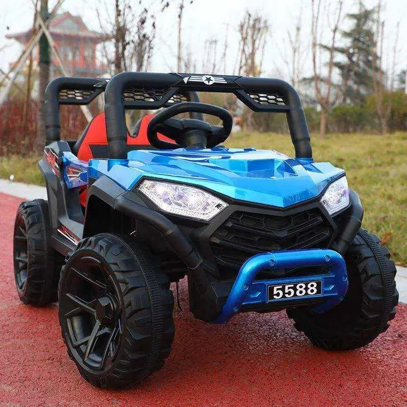 Children's Electric Car Off-Road Four-Wheel Sit-On Four-Wheel Drive Stroller Baby Toy Car Boy New Model — image 6