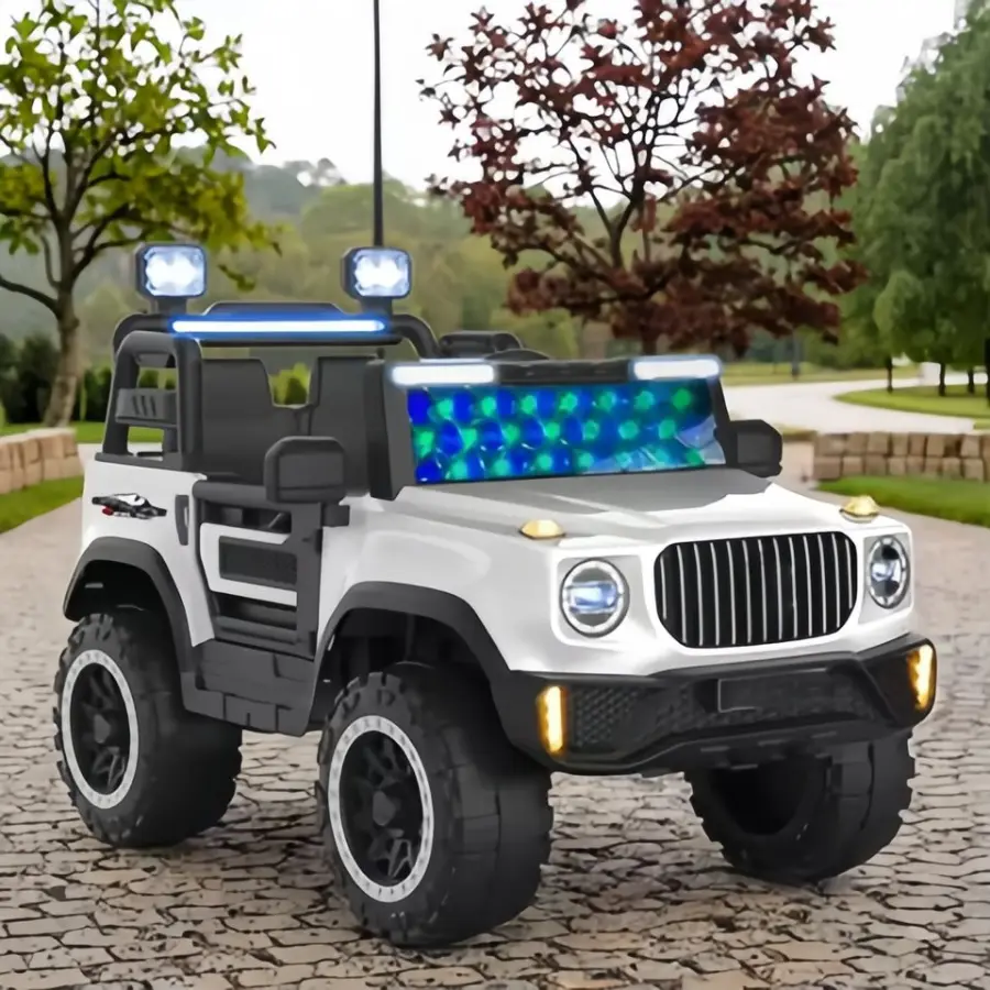 2-4 Years Kids Car Ride on ATV with Rechargeable 12V Battery and Remote Control Plastic Material Leather Seat EVA Wheels — view 4